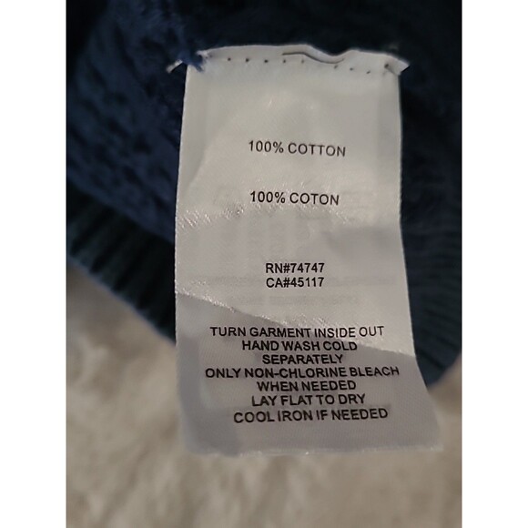 Natural Reflections Sweater Hoodie Womens Size Large Blue Knit Fall Winter - Picture 10 of 10